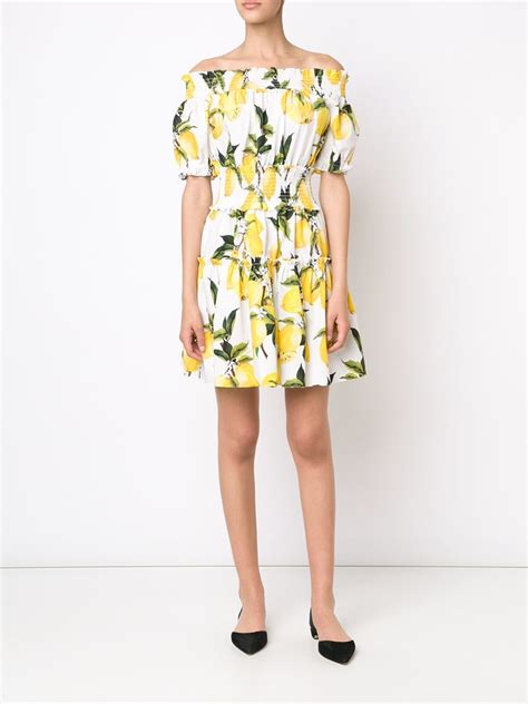 dolce gabbana lemon dress replica|dolce and gabbana inspired dress.